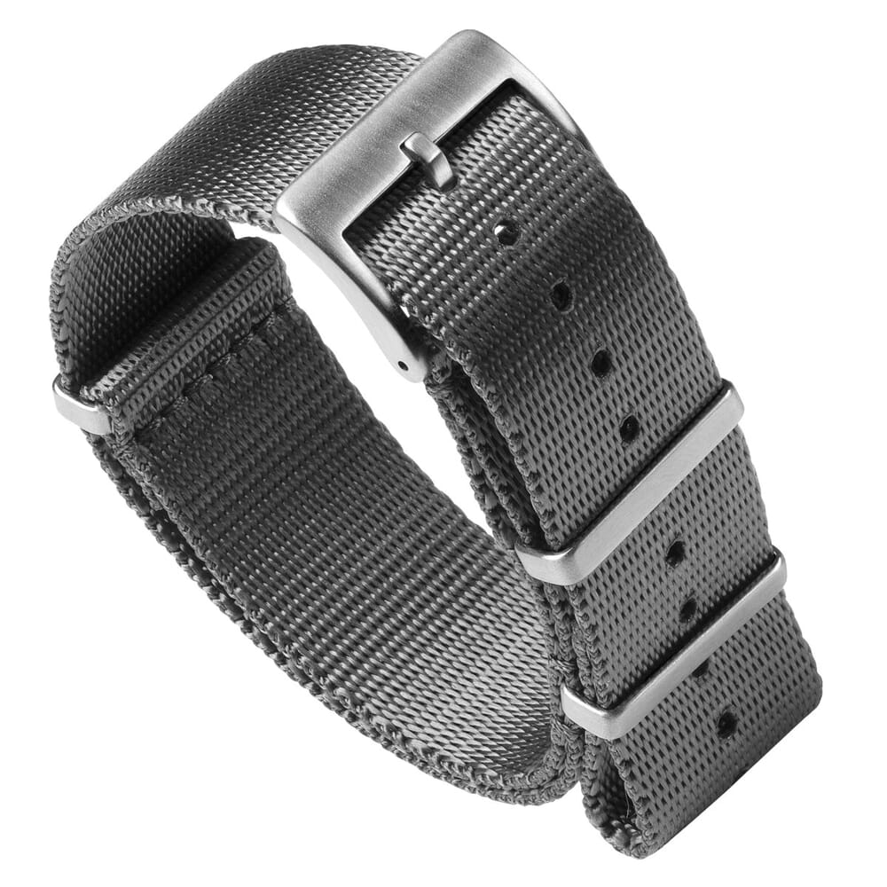 Luxury Designer FX NATO Watch Strap - Grey 22mm