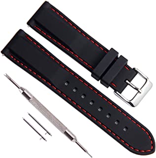 Quick Release Silicone Soft Rubber Watch Strap