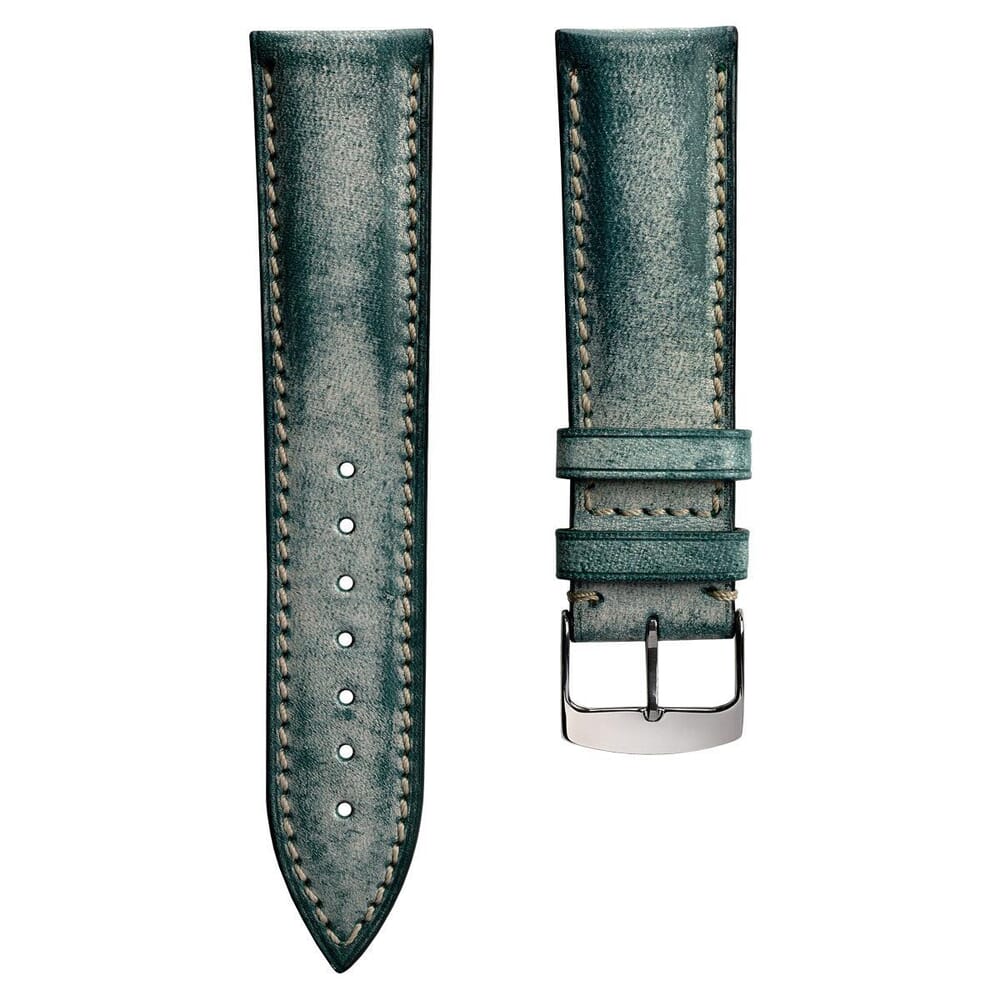 Luxury Designer FX Vintage Italian Leather Watch Strap 22mm