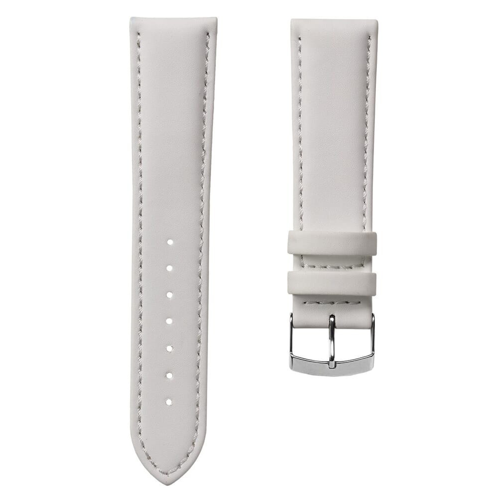Luxury Designer FX Vegan Eco-Leather Watch Strap 22mm White